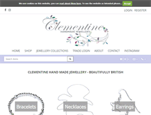Tablet Screenshot of clementinejewellery.co.uk